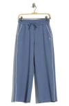 Yogalicious Lanston Scuba Knit Culotte Pants In Blue