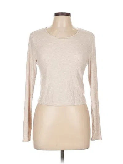 Pre-owned Yogalicious Long Sleeve T-shirt In Brown