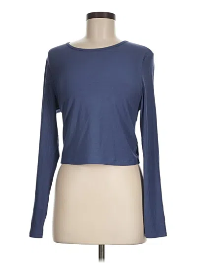 Pre-owned Yogalicious Long Sleeve T-shirt In Blue
