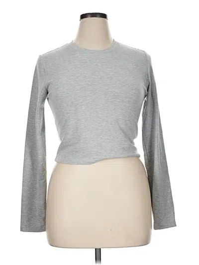 Pre-owned Yogalicious Long Sleeve T-shirt In Gray
