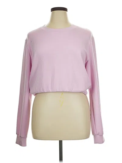 Pre-owned Yogalicious Long Sleeve T-shirt In Pink