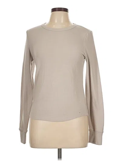 Pre-owned Yogalicious Long Sleeve T-shirt In Tan