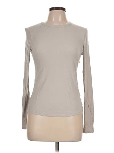 Pre-owned Yogalicious Long Sleeve T-shirt In Tan