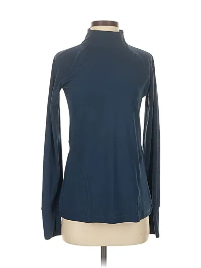 Pre-owned Yogalicious Long Sleeve Turtleneck In Blue