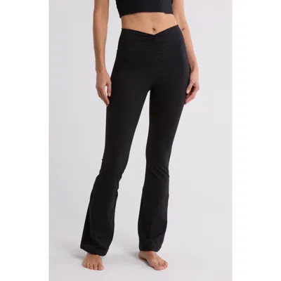 Yogalicious Lux Ballerina Flare Leggings In Black