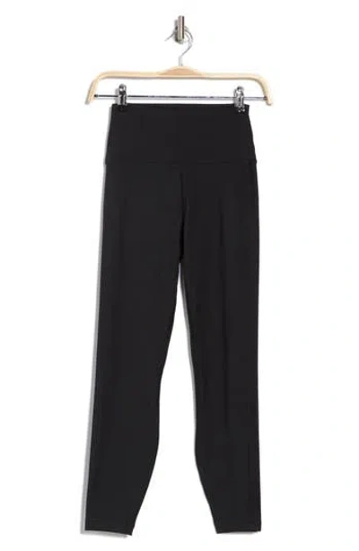 Yogalicious Lux Circuit Laser Cut Ankle Leggings In Black