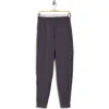 Yogalicious Lux District Zip Pocket Joggers In Black