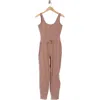 Yogalicious Lux Emmy Jumpsuit In Brown