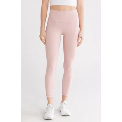Yogalicious Lux High Waist Leggings In Pale Mauve