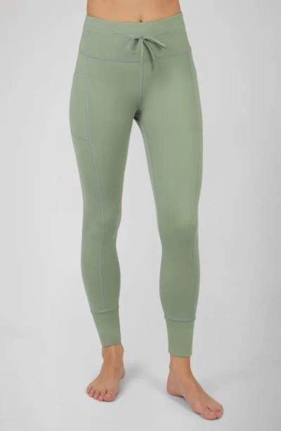 Yogalicious Lux Prestige High Waist Joggers In Lily Pad