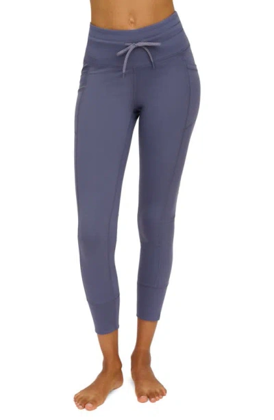 Yogalicious Lux Prestige High Waist Joggers In Nightshadow Blue