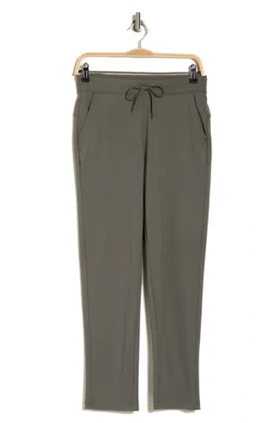 Yogalicious Lux Side Pocket Straight Leg Joggers In Mulled Basil
