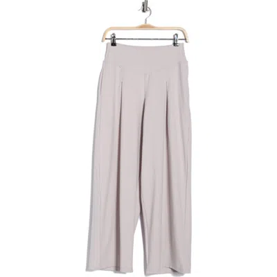 Yogalicious Lux Vogue Flow Wide Leg Pants In Gray