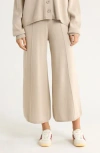 Yogalicious Luxe Lounge Knit Sweater Pants In Neutral