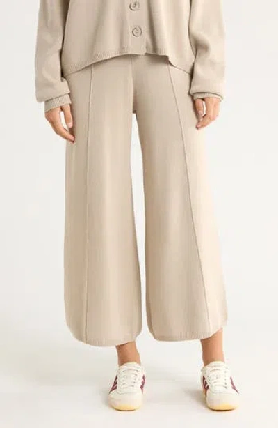 Yogalicious Luxe Lounge Knit Sweater Pants In Neutral