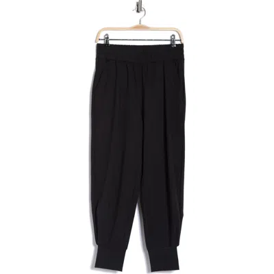 Yogalicious Manhattan Chic Scuba Knit Joggers In Black