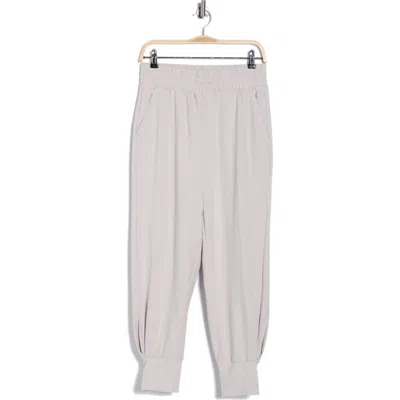 Yogalicious Manhattan Chic Scuba Knit Joggers In Neutral