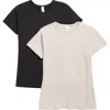 Yogalicious Mirella Assorted 2-pack Stretch Cotton T-shirts In Multi