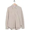 Yogalicious Mirmar Washed Terry Shacket In Gray