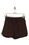 Yogalicious Monaco Scuba Shorts In Brown