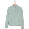 Yogalicious Nude Tech Hills Half Zip Jacket In Green Milieu