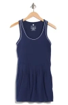 Yogalicious Nudetech Sleeveless Tennis Dress In Blue