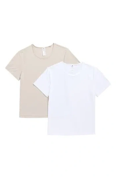 Yogalicious Pack Of 2 Tara Air Cloud Jersey T-shirt In Neutral