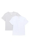 Yogalicious Pack Of 2 Tara Air Cloud Jersey T-shirt In Gray