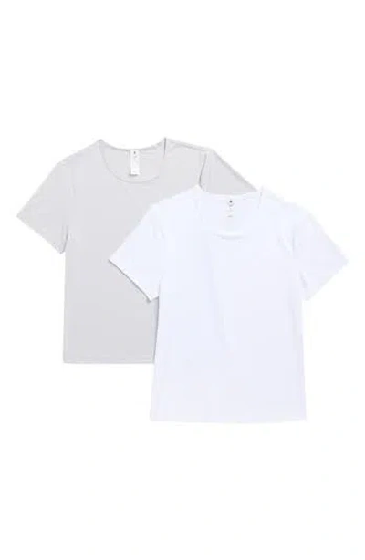 Yogalicious Pack Of 2 Tara Air Cloud Jersey T-shirt In Gray