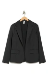 Yogalicious Powermove Notch Lapel Scuba Knit Blazer In Black