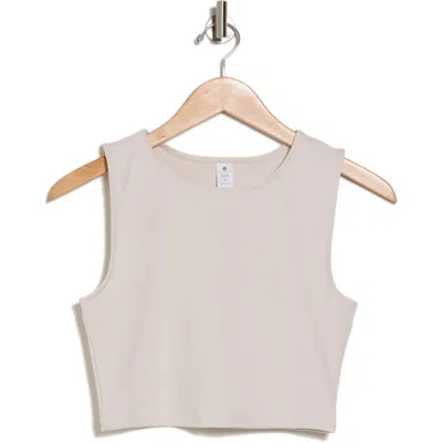 Yogalicious Pure Cloud Crop Tank In Crystal Gray