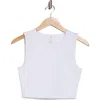 Yogalicious Pure Cloud Crop Tank In White