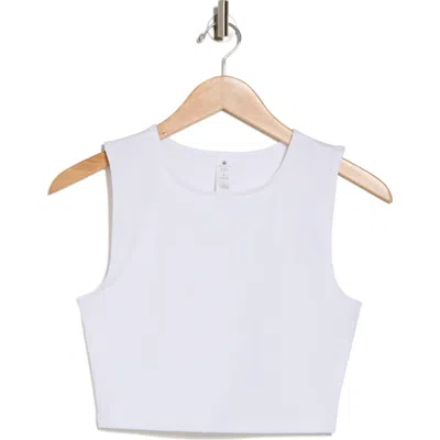 Yogalicious Pure Cloud Crop Tank In White