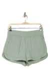 Yogalicious Radiant On Track Running Shorts In Gray
