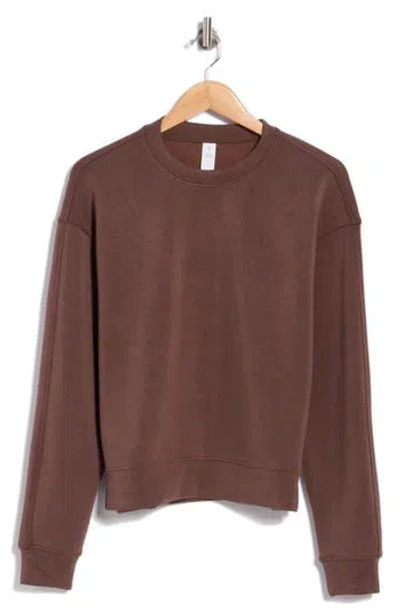 Yogalicious Sandwash Softlite Pintuck Sweatshirt In Shopping Bag