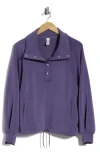 Yogalicious Sandwash Softlite Pullover In Blue