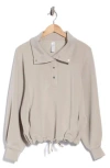 Yogalicious Sandwash Softlite Pullover In Neutral