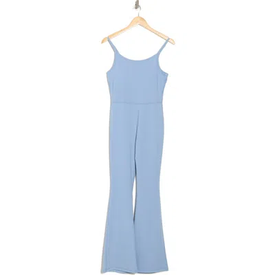 Yogalicious Scarlett Flare Leg Jumpsuit In Rain Washed