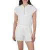Yogalicious Scuba Monaco Half Zip Shirt In Htr.seaside Sand
