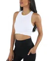 Yogalicious Seamless Crop Top In White