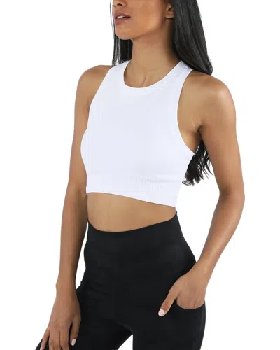 Yogalicious Seamless Crop Top In White