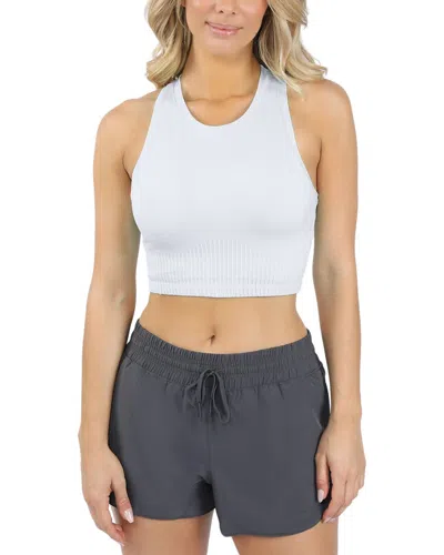 Yogalicious Seamless Crop Top In White