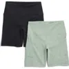 Yogalicious Set Of 2 Lux High Waist Bike Shorts In Multi