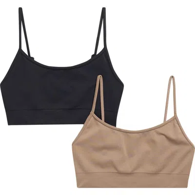 Yogalicious Set Of 2 Skin Soft Smoothing Kenzie Scoop Bralettes In Multi