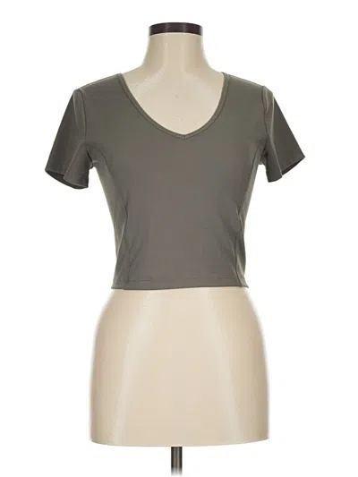 Pre-owned Yogalicious Short Sleeve T-shirt In Gray