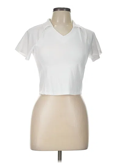 Pre-owned Yogalicious Short Sleeve T-shirt In White