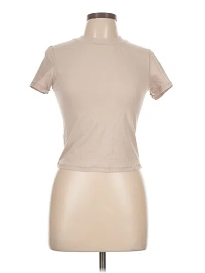 Pre-owned Yogalicious Short Sleeve Turtleneck In Brown