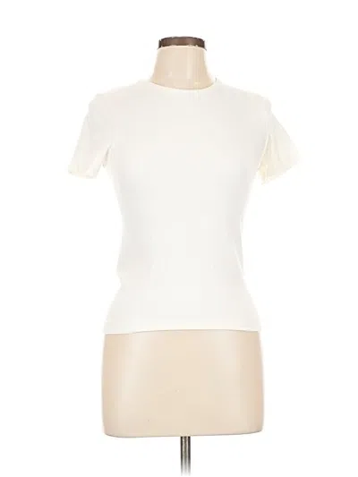 Pre-owned Yogalicious Short Sleeve Turtleneck In White