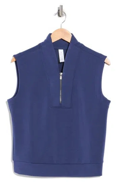 Yogalicious Shyvana Half Zip Pullover In Blue