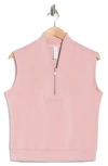 Yogalicious Shyvana Half Zip Pullover In Pink
